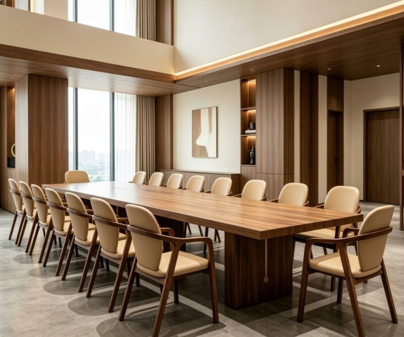 Modern Solid Wood Arm Dining Chair,  Upholstered Armrest Chair With  Fabric/Leather Cushion For Dining Room Hotel