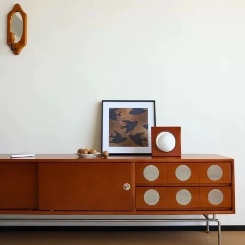 Retro Wood TV Cabinet - Living room furniture - QONKA HOME