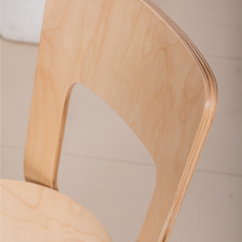 Solid Wood Artek Designer Dining Chair Cream Style Vintage China Origin Home Furniture - Solid wood dining chair - QONKA HOME