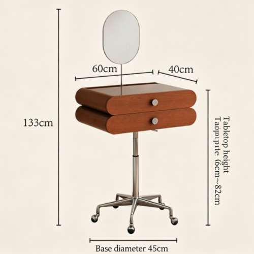 Height Adjustable Makeup Desk - Bedroom furniture - QONKA HOME