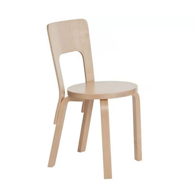 Solid Wood Artek Designer Dining Chair Cream Style Vintage China Origin Home Furniture