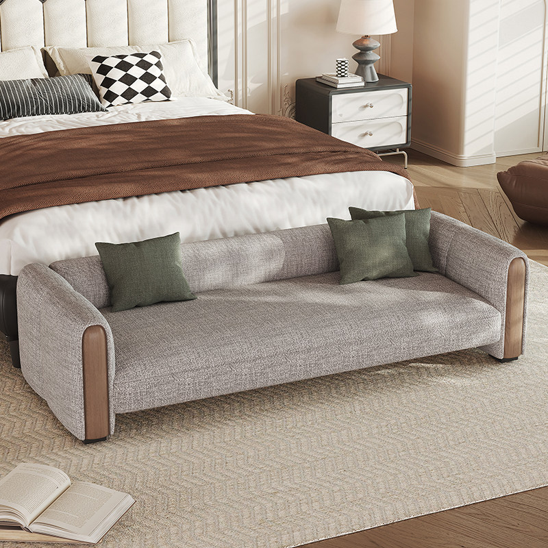 Vintage-style Footstool for the Bedroom, Modern and Minimalist - Bedroom furniture - QONKA HOME