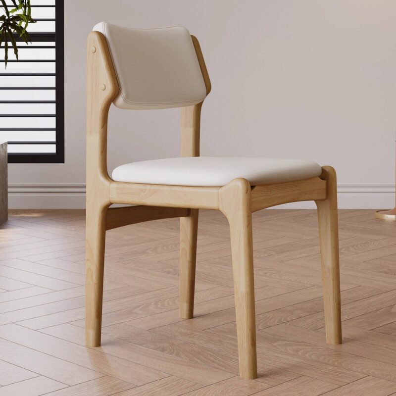 QONKA French Style Velvet Upholstered Solid Wood Dining Chair, Luxury Soft Velvet Side Chair For Home Dining Room Ho SKU variant photo