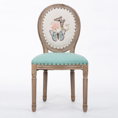 QONKA Modern Upholstered Dining Chair with Armrest Solid Wood Leg PU Leather Accent Chair for Dining Room Kitchen SKU variant photo