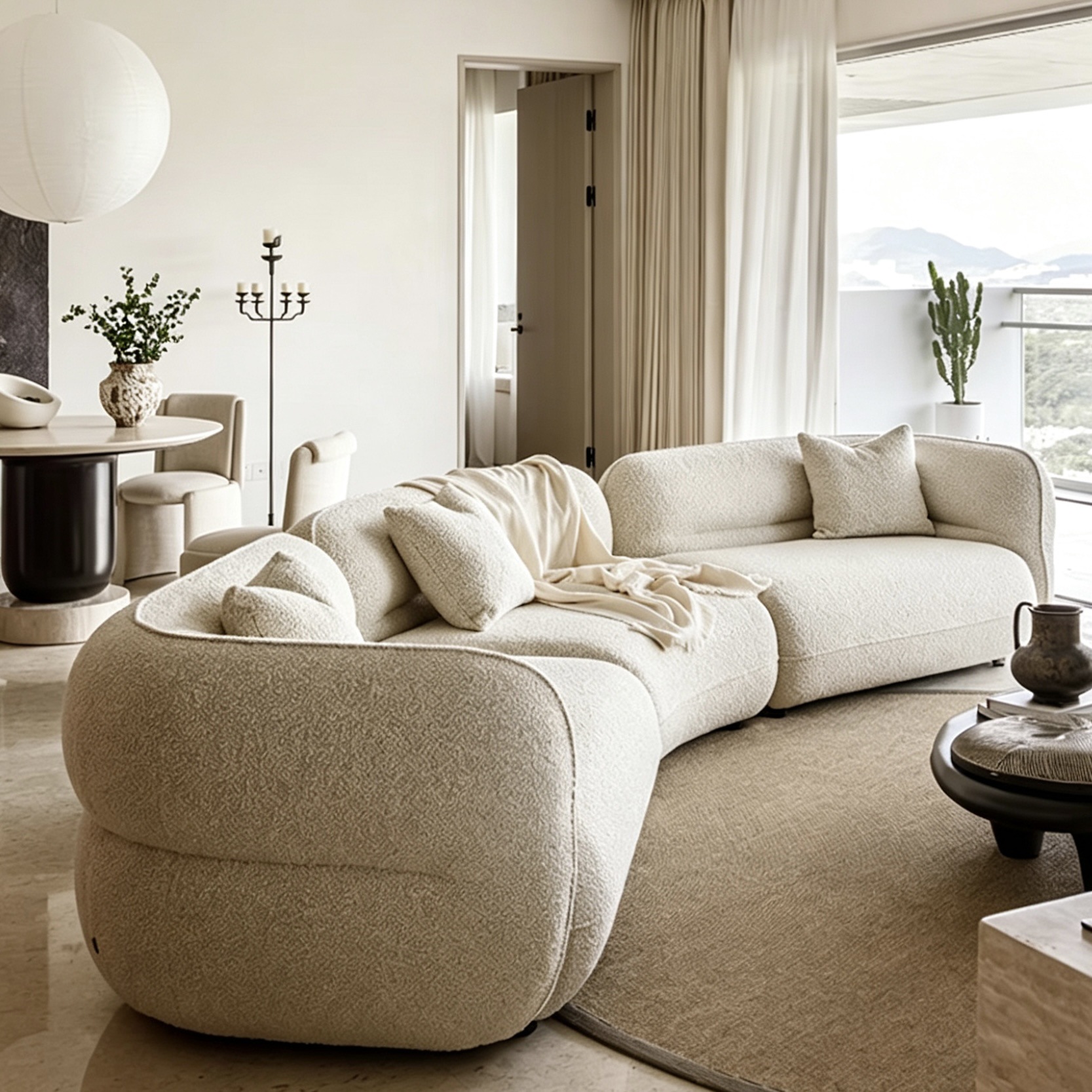 Curved Sofa Couch With Chaise