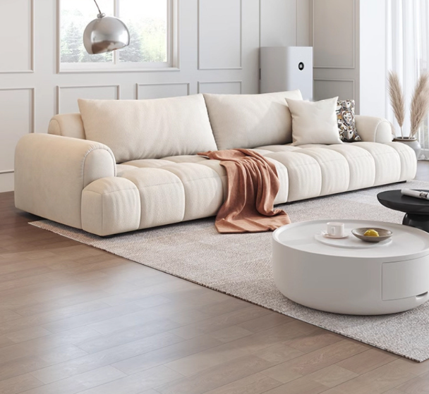 French-style Tufted Sofa, Puff Sofa for Small Spaces - Living room furniture - QONKA HOME