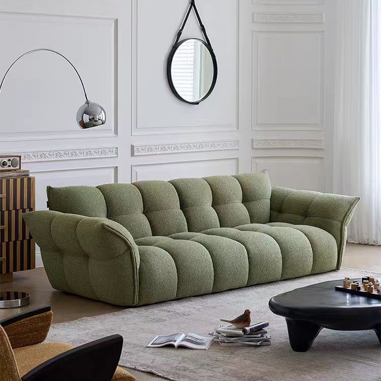 QONKA French Mid-Century Style Chenille Sofa, Vintage and Elegant main product image 1