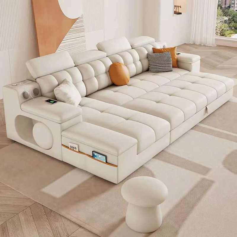 QONKA Cream-Style Sofa Bed, Foldable and Dual-Purpose main product image 1