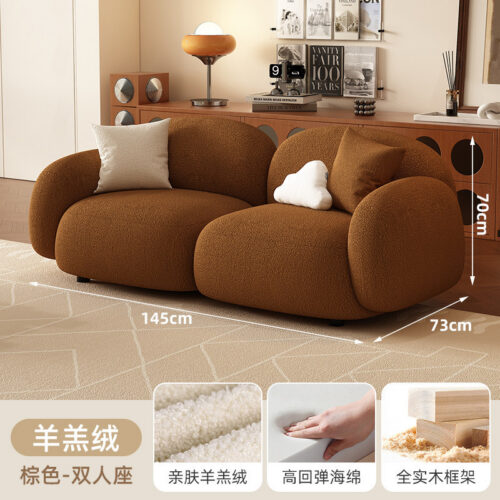 Cream-colored Sofa, Cozy and Cute Sofa - Living room furniture - QONKA HOME