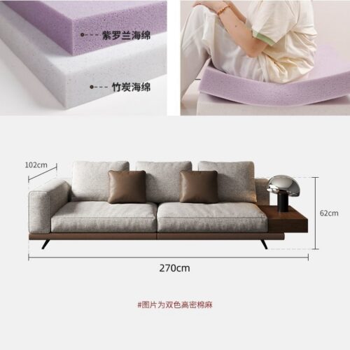 Classic-Style Cotton-Linen Sofa | Italian Minimalist Luxury Sofa - Living room furniture - QONKA HOME