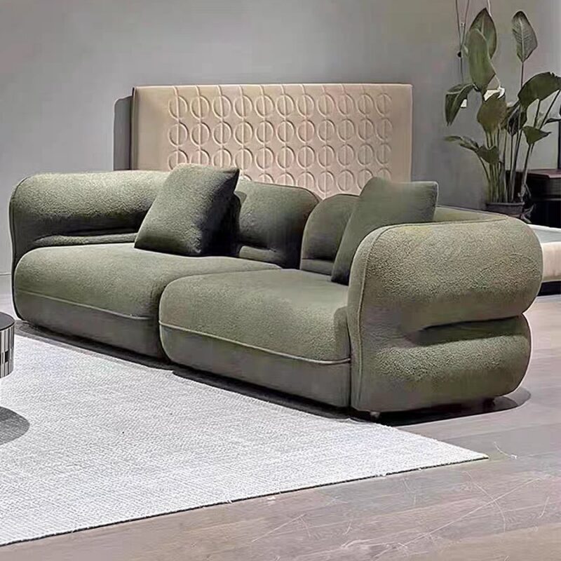 QONKA New Chinese-style Sofa, Black Walnut, Modern and Minimalist main product image 2