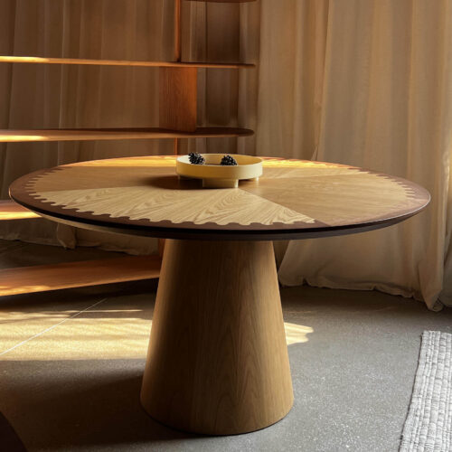 QONKA Modern Wabi-Sabi-Style Ash Wood Custom-Shaped Sofa main product image 2