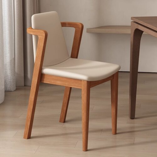 QONKA Rubber Wood Stool Hand‑Woven Rope Seat Solid Wood Square Side Stool Dining Bar Stool for Home Kitchen Living R main product image 2
