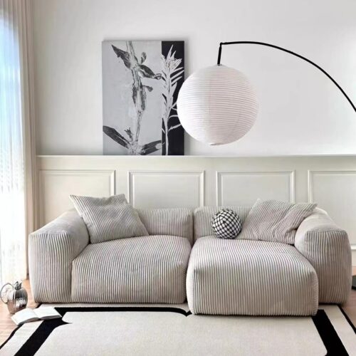 Nordic Retro Hippo Sofa: Modern and Minimalist - Living room furniture - QONKA HOME