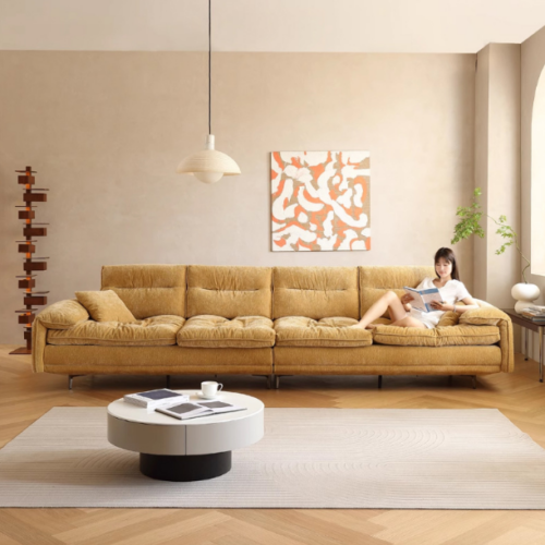 Modern Minimalist Sailboat Sofa, New Luxury Style, Extra-Wide Seat Depth with Adjustable Backrest - Living room furniture ...