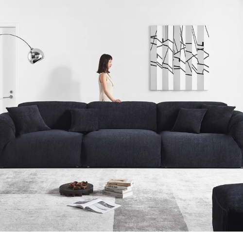 Grande Sofa, Modern Minimalist, Straight-Line Design - Living room furniture - QONKA HOME