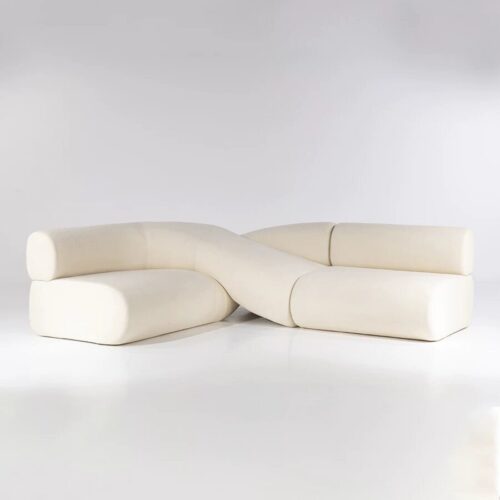 Creative Scandinavian-style L-shaped Corner Sofa with an Irregular - Living room furniture - QONKA HOME