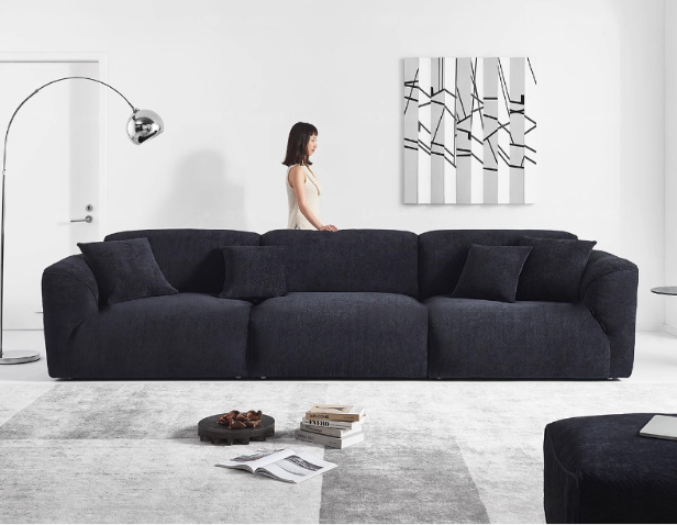 Grande Sofa, Modern Minimalist, Straight-Line Design
