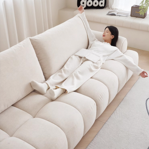 French-style Tufted Sofa, Puff Sofa for Small Spaces - Living room furniture - QONKA HOME