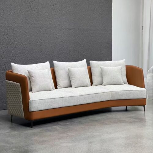 Customizable Nordic Leather Sofas, Italian Minimalist Style, for Living Rooms, Bedrooms, and Bars - Living room furniture ...