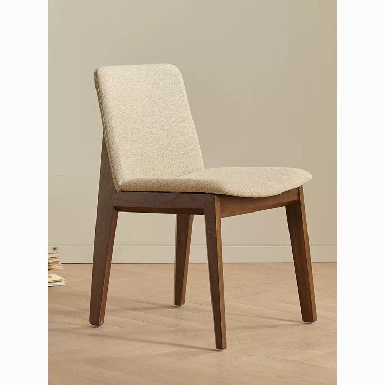 Stackable Solid Rubber Wood Stool Upholstered Cushioned Square Stool Multi-purpose Dining Stool for Home Kitchen