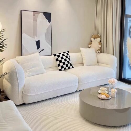 QONKA Nordic-style Solid Wood Sofa, Modern and Minimalist main product image 3