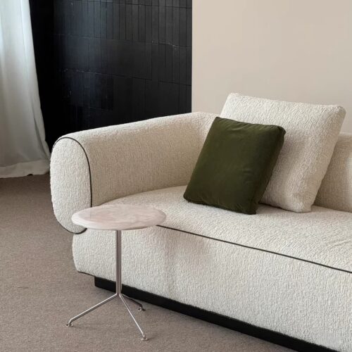 QONKA Nordic-style Single Armchair, Leather Sofa main product image 3
