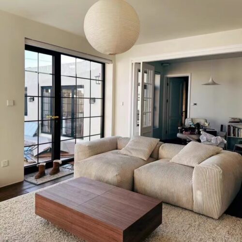 Nordic Retro Hippo Sofa: Modern and Minimalist - Living room furniture - QONKA HOME