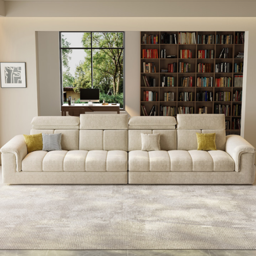 Summer and Winter Sofa, Modern Luxury-Style Chenille Fabric - Living room furniture - QONKA HOME