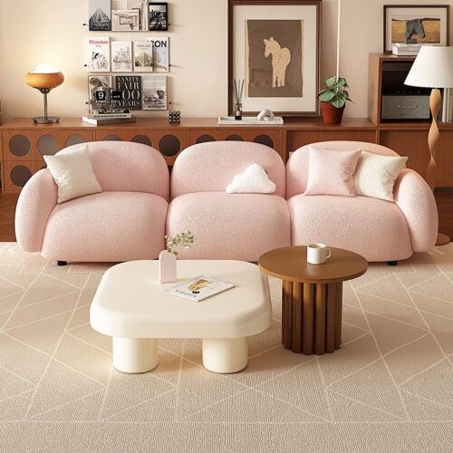 Cream-colored Sofa, Cozy and Cute Sofa - Living room furniture - QONKA HOME