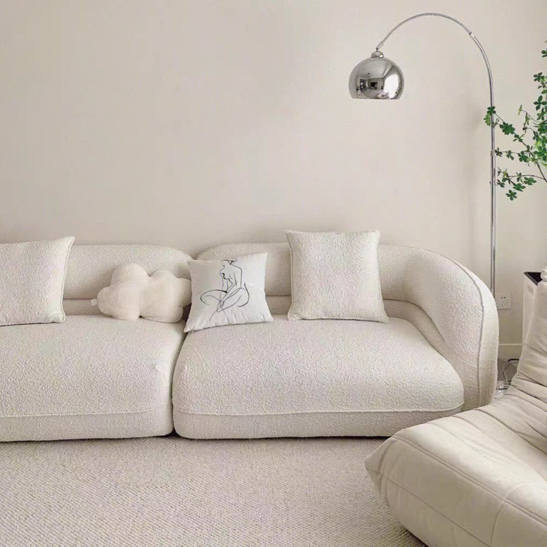 QONKA Modern Wabi-Sabi-Style Ash Wood Custom-Shaped Sofa main product image 4