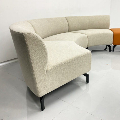 Curved Sofa, Round Sofa, Minimalist Modern - Living room furniture - QONKA HOME