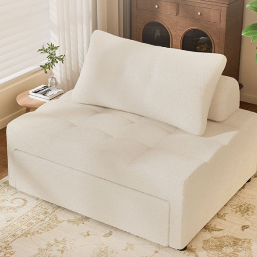 Folding Cream-Style Bubble Sofa Bed - Bedroom furniture - QONKA HOME