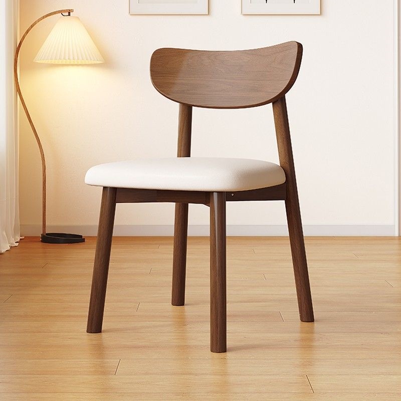 Stackable Solid Rubber Wood Stool Upholstered Cushioned Square Stool Multi-purpose Dining Stool for Home Kitchen
