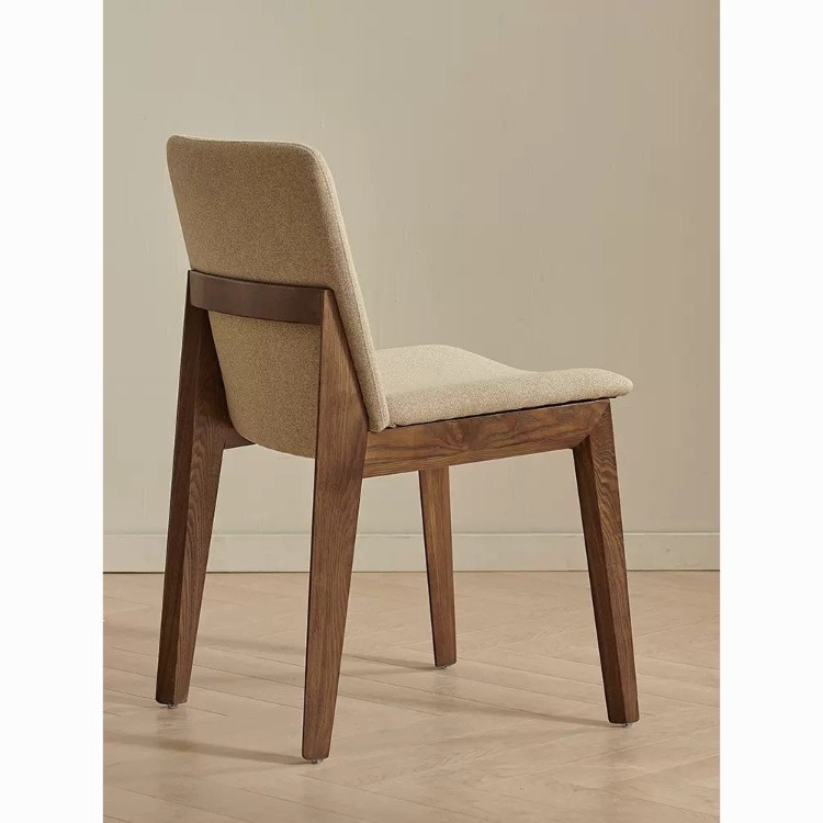 Mid-Century Modern Upholstered Walnut Dining Chair Elegance, Comfort, and Timeless Design