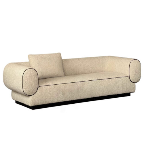 QONKA New Chinese-style Sofa, Black Walnut, Modern and Minimalist main product image 5