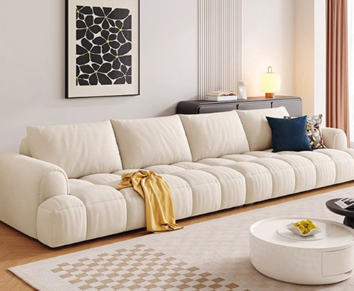 French-style Tufted Sofa, Puff Sofa for Small Spaces - Living room furniture - QONKA HOME