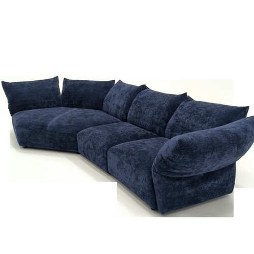 Petal-shaped Sofa, Italian Curved Sofa, Minimalist Corner Sofa - Living room furniture - QONKA HOME