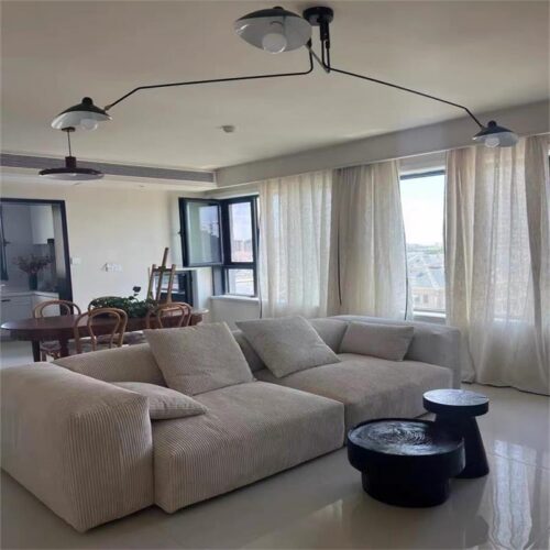 Nordic Retro Hippo Sofa: Modern and Minimalist - Living room furniture - QONKA HOME