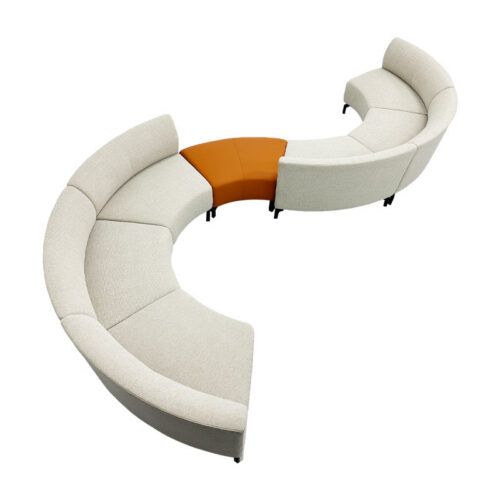 Curved Sofa, Round Sofa, Minimalist Modern - Living room furniture - QONKA HOME