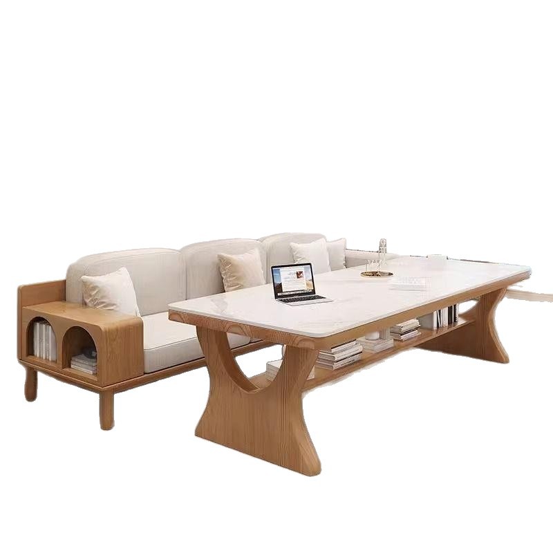 QONKA Prado Cotton-Linen Sofa, Reversible Modular Sofa with Removable Backrests main product image 5