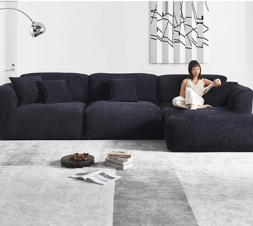 Grande Sofa, Modern Minimalist, Straight-Line Design - Living room furniture - QONKA HOME