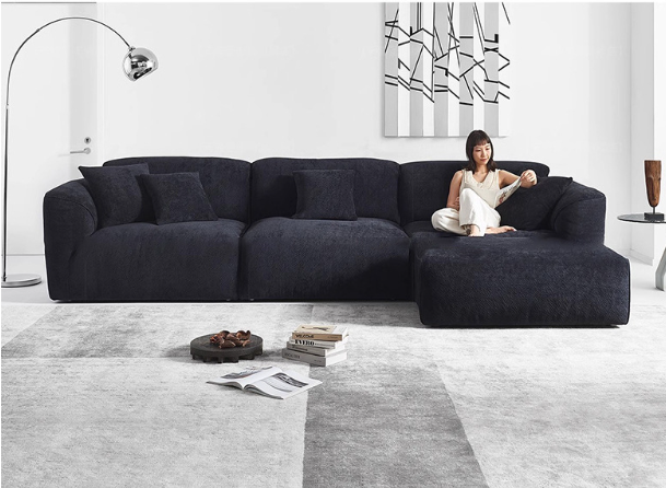 Grande Sofa, Modern Minimalist, Straight-Line Design