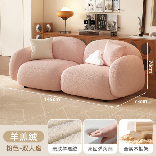 Cream-colored Sofa, Cozy and Cute Sofa - Living room furniture - QONKA HOME