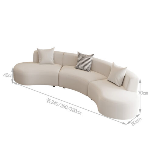 Nordic-style Modern Luxury Sofas, Curved Sofas, for Hotel Lobbies, Living Rooms - Living room furniture - QONKA HOME