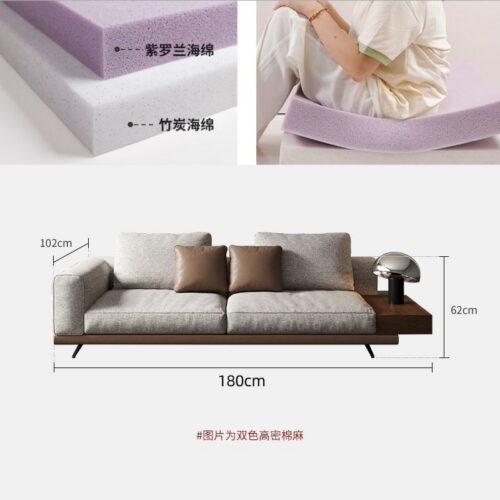 Classic-Style Cotton-Linen Sofa | Italian Minimalist Luxury Sofa - Living room furniture - QONKA HOME