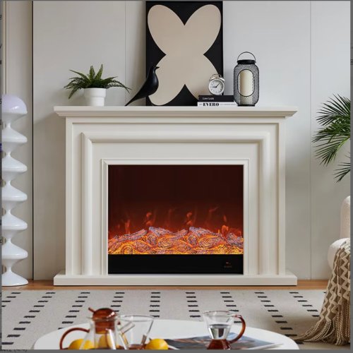 White Electric Fireplace TV Stand - Living room furniture - QONKA HOME