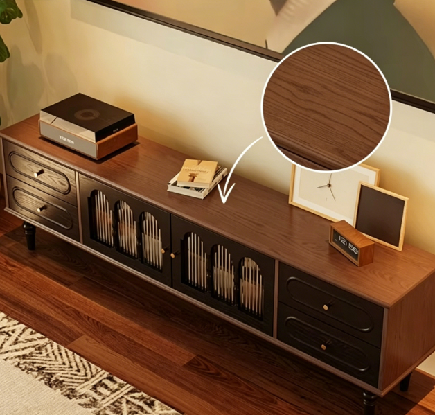 Walnut Solid Wood TV Stand