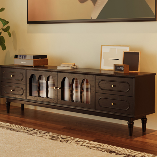 Walnut Solid Wood TV Stand - Living room furniture - QONKA HOME
