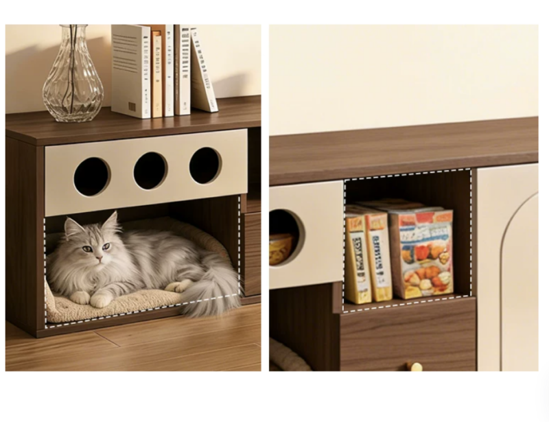 Multi-functional Cat House TV Cabinet
